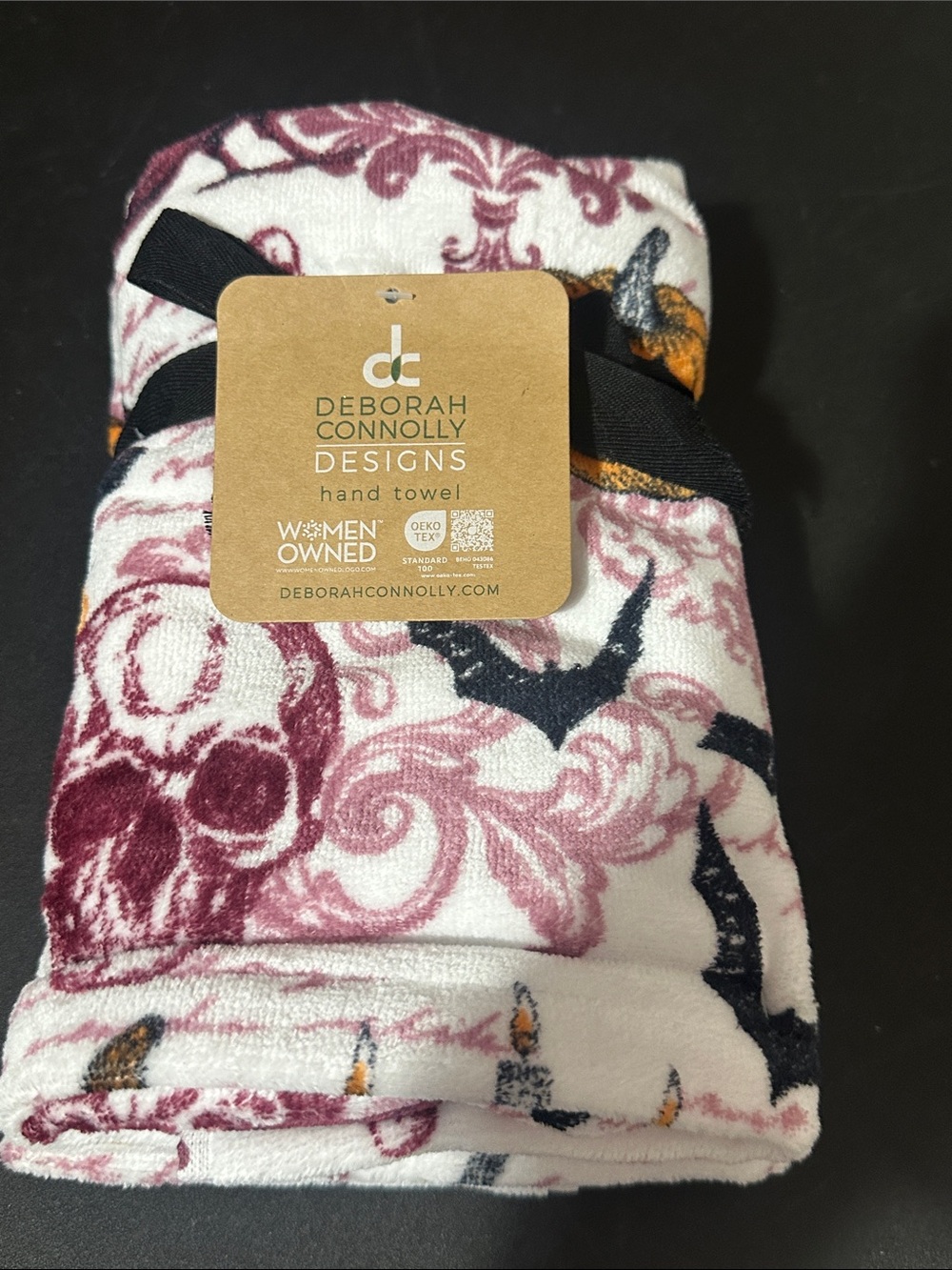 Deborah Connolly set of 2 Halloween hand towels